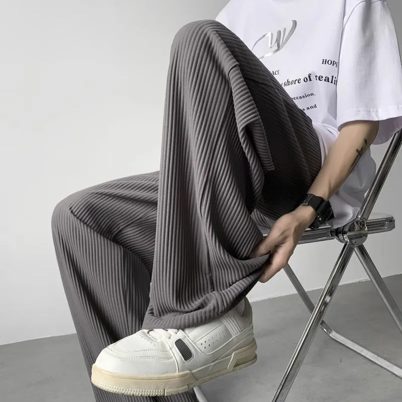 Pleated Straight Pants