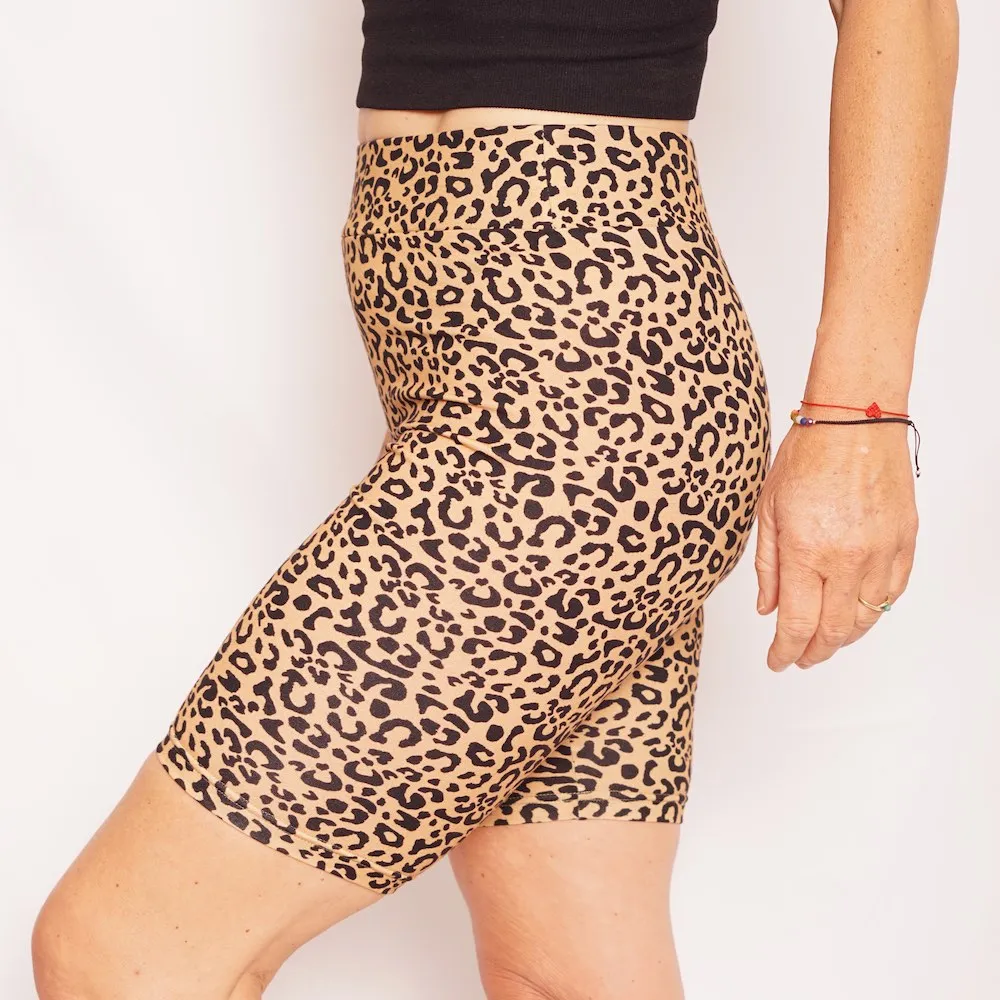 PREORDER I ADULT Leopard Print Speedy Biker I Jungle