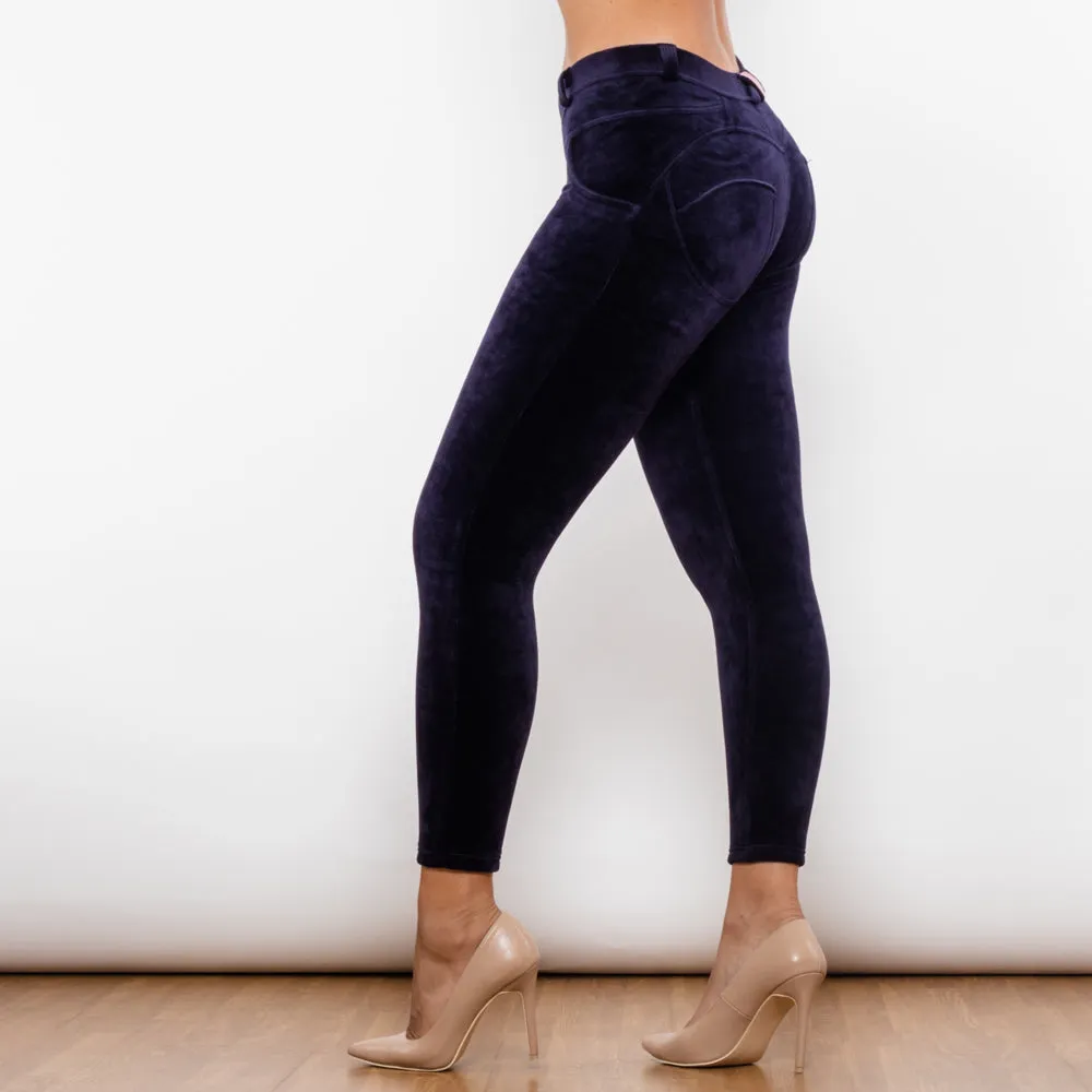 Purple Orchid Chenille Middle Waist Lifting Leggings