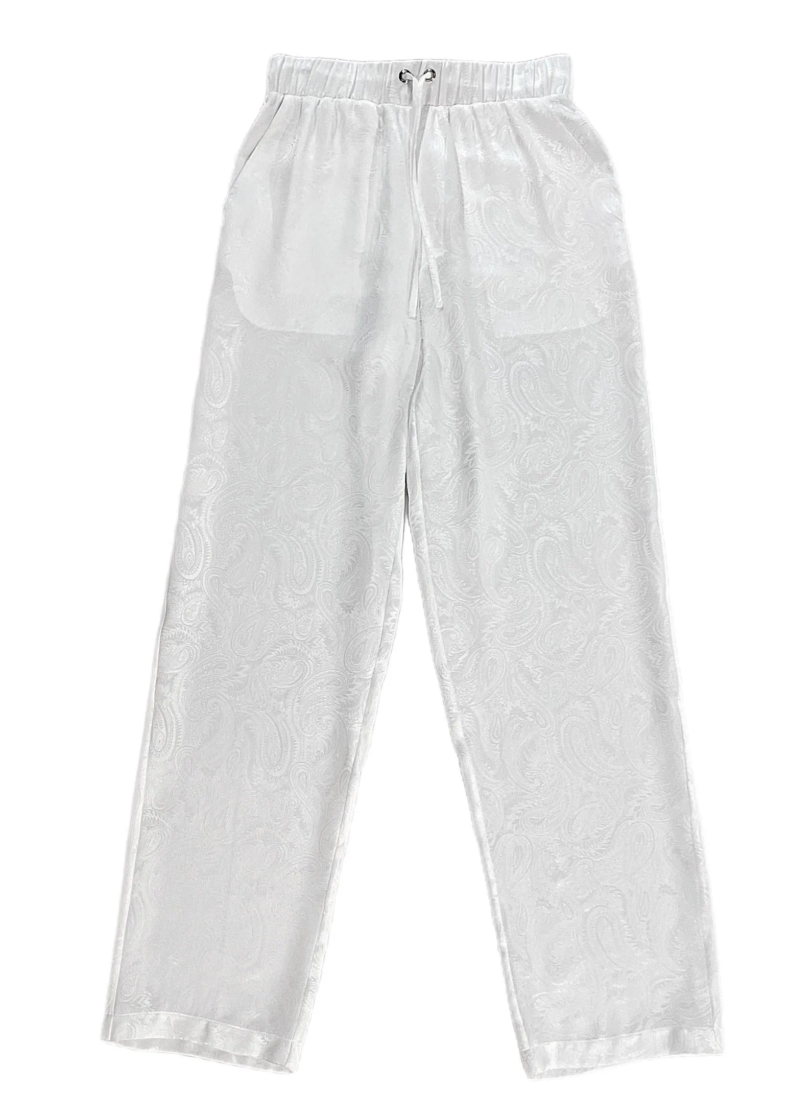 Raf Pants in Silk Paisley Charmeuse