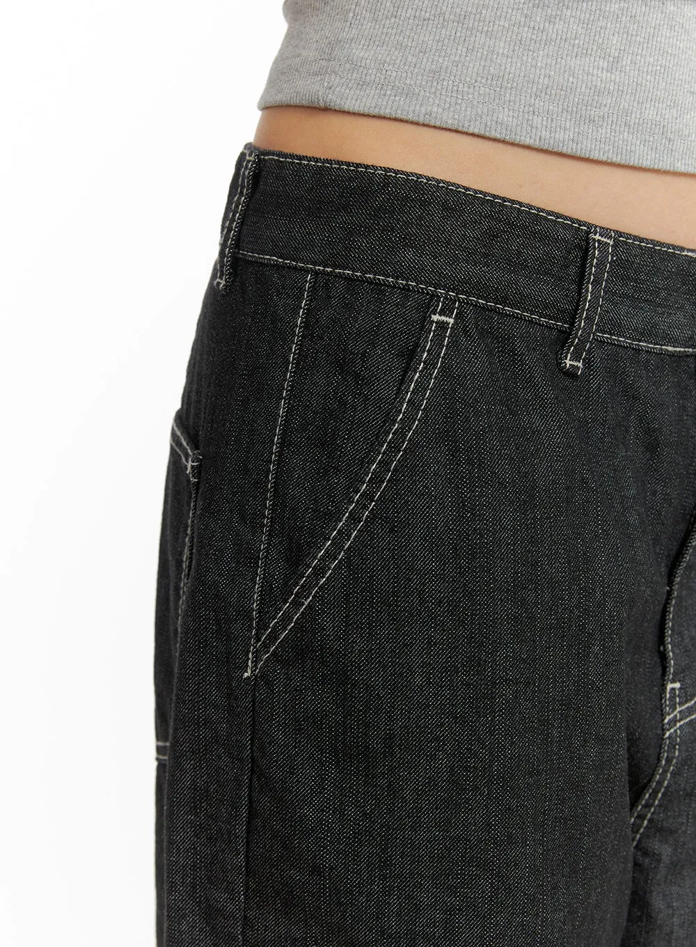 Recycled Cargo Baggy Jeans (Unisex) CM425