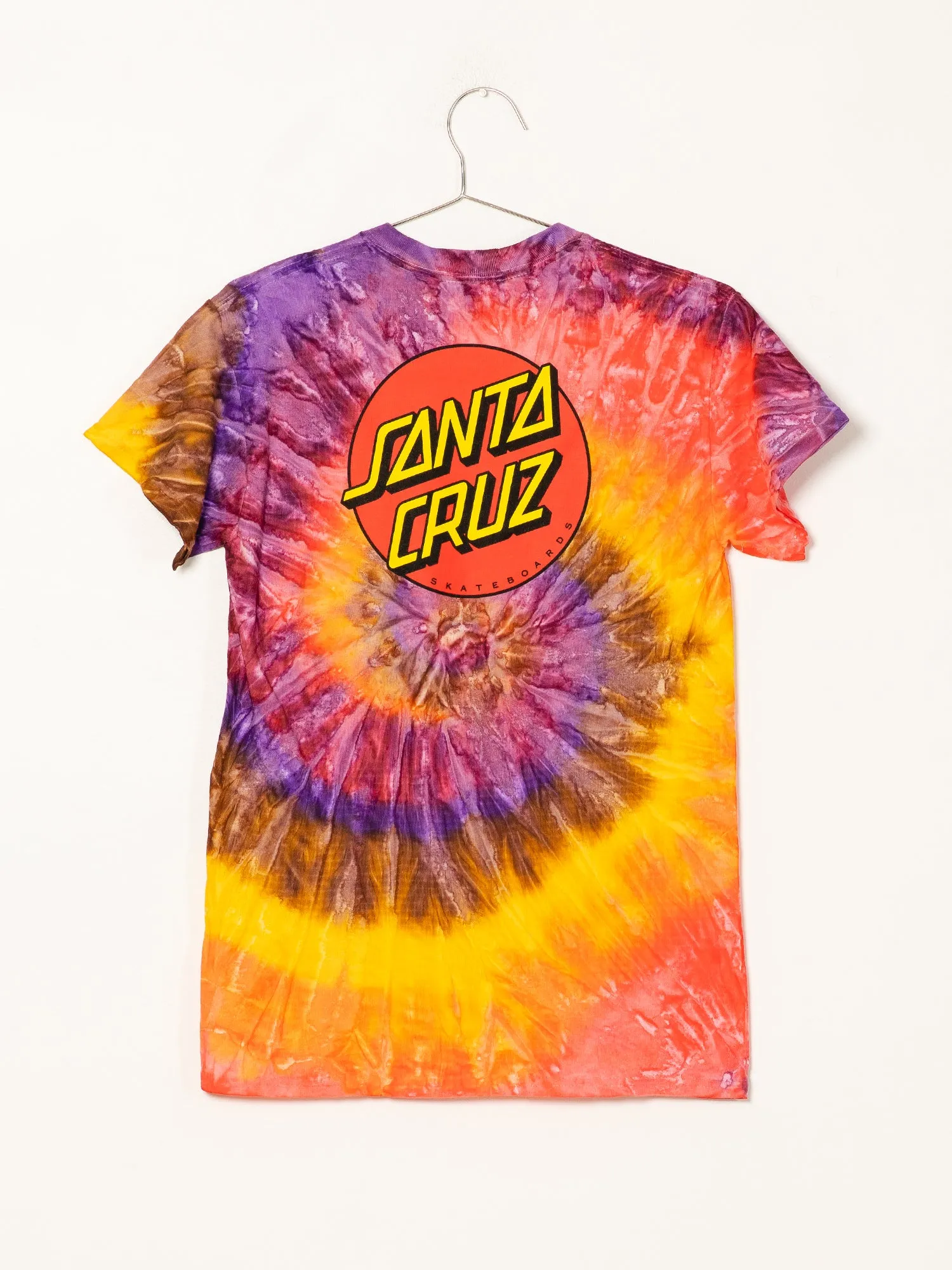 SANTA CRUZ CLASSIC DOT TIE DYE T-SHIRT  - CLEARANCE