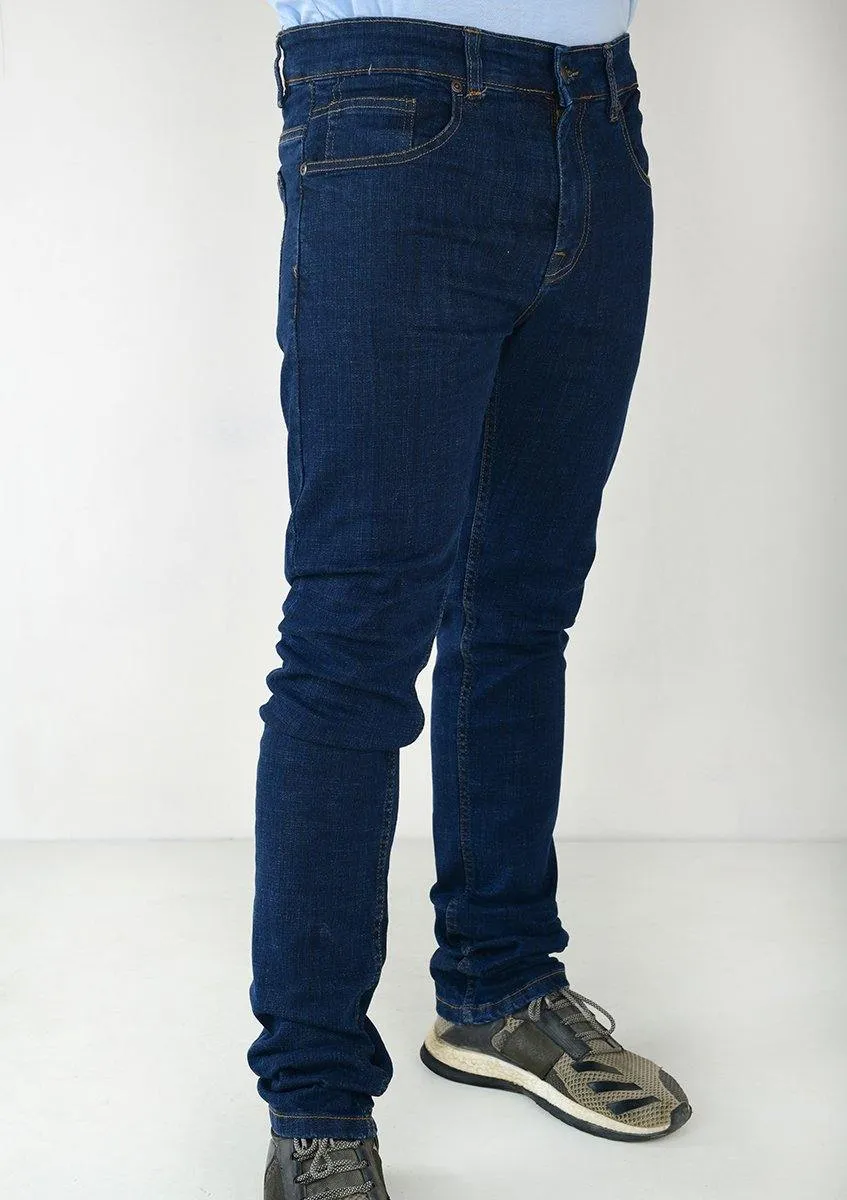 Slim Fit Denim Blue Color Jeans for Men