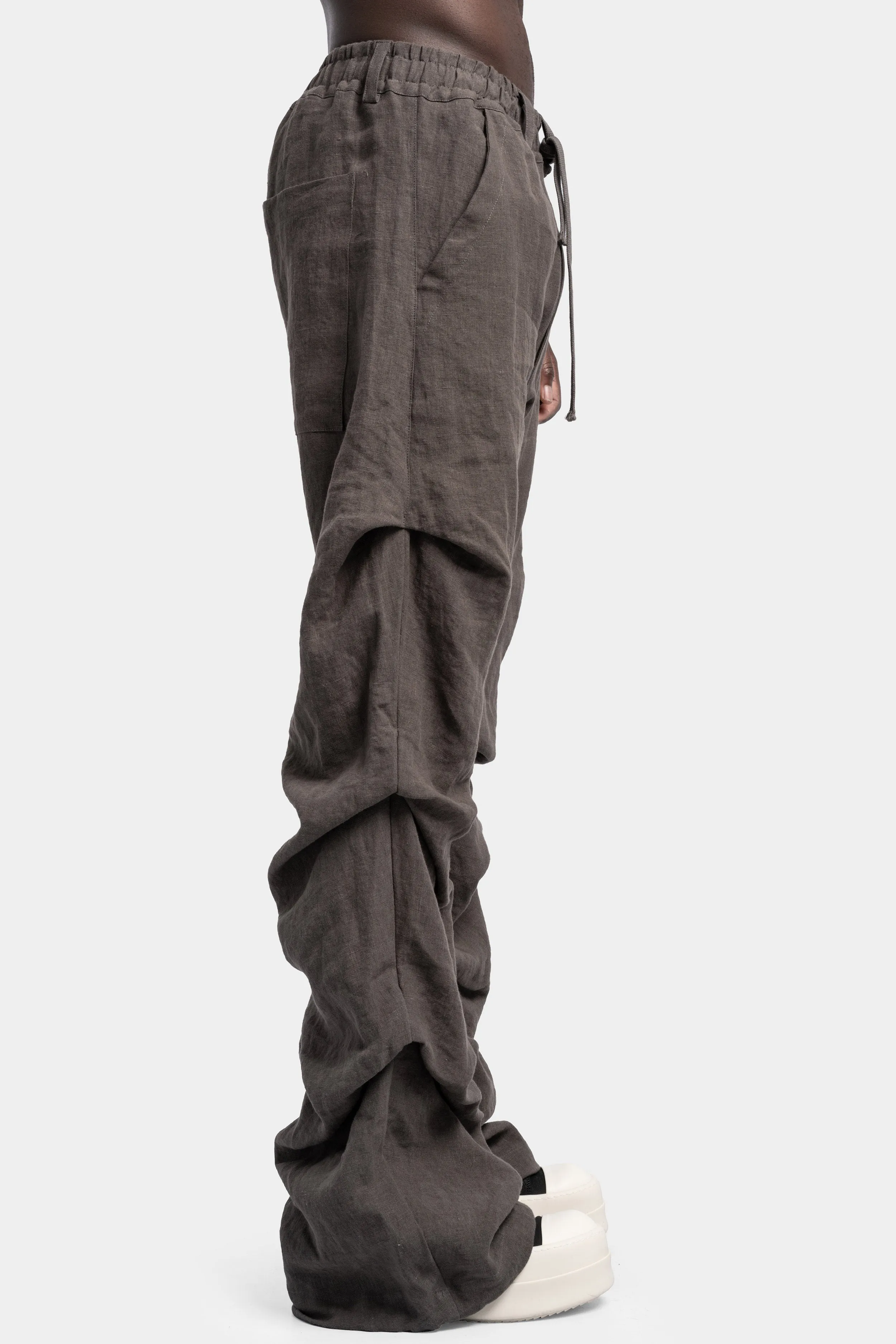 Tuck baggy pants, Grey