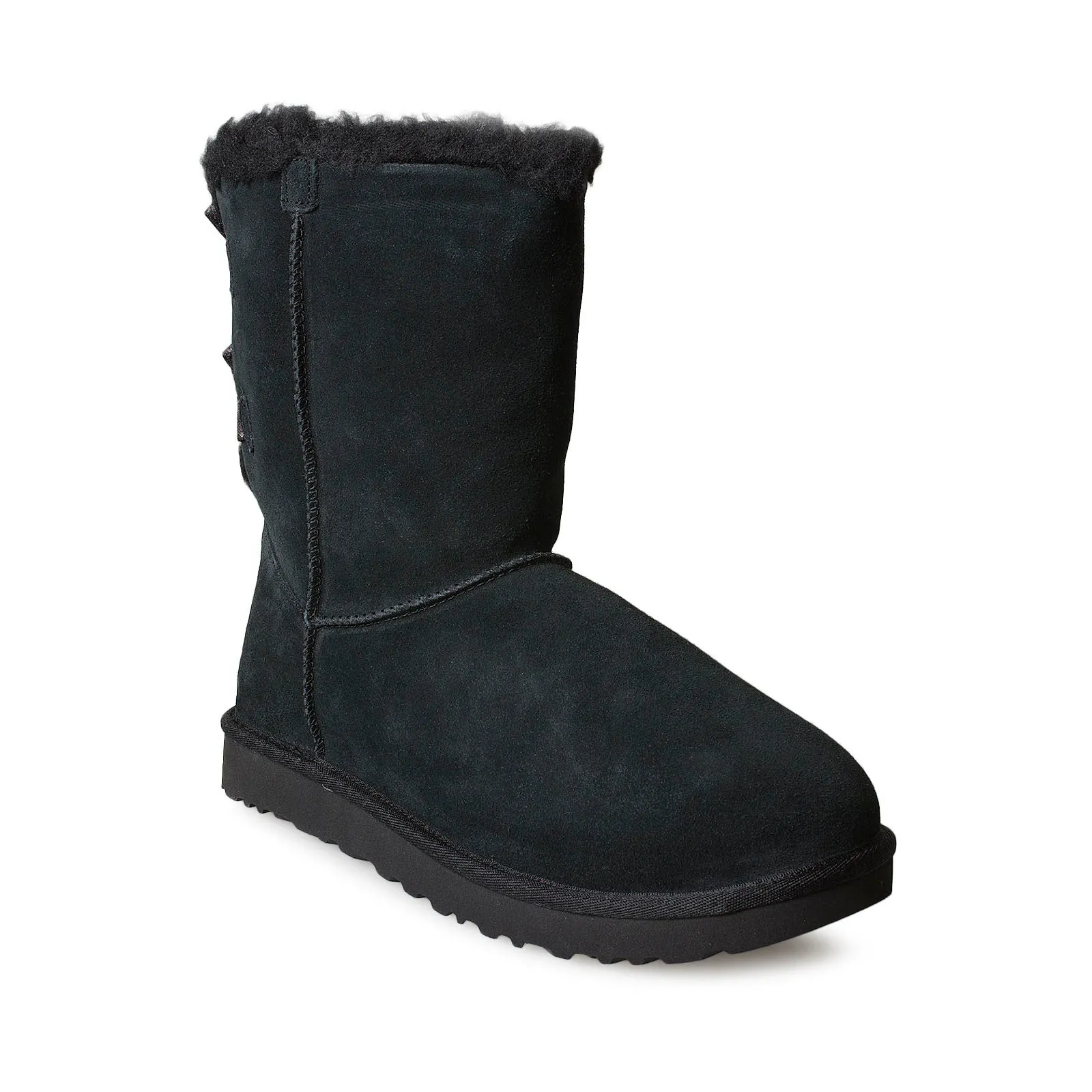 UGG Bailey Bow Sparkler Black Boots - Women's