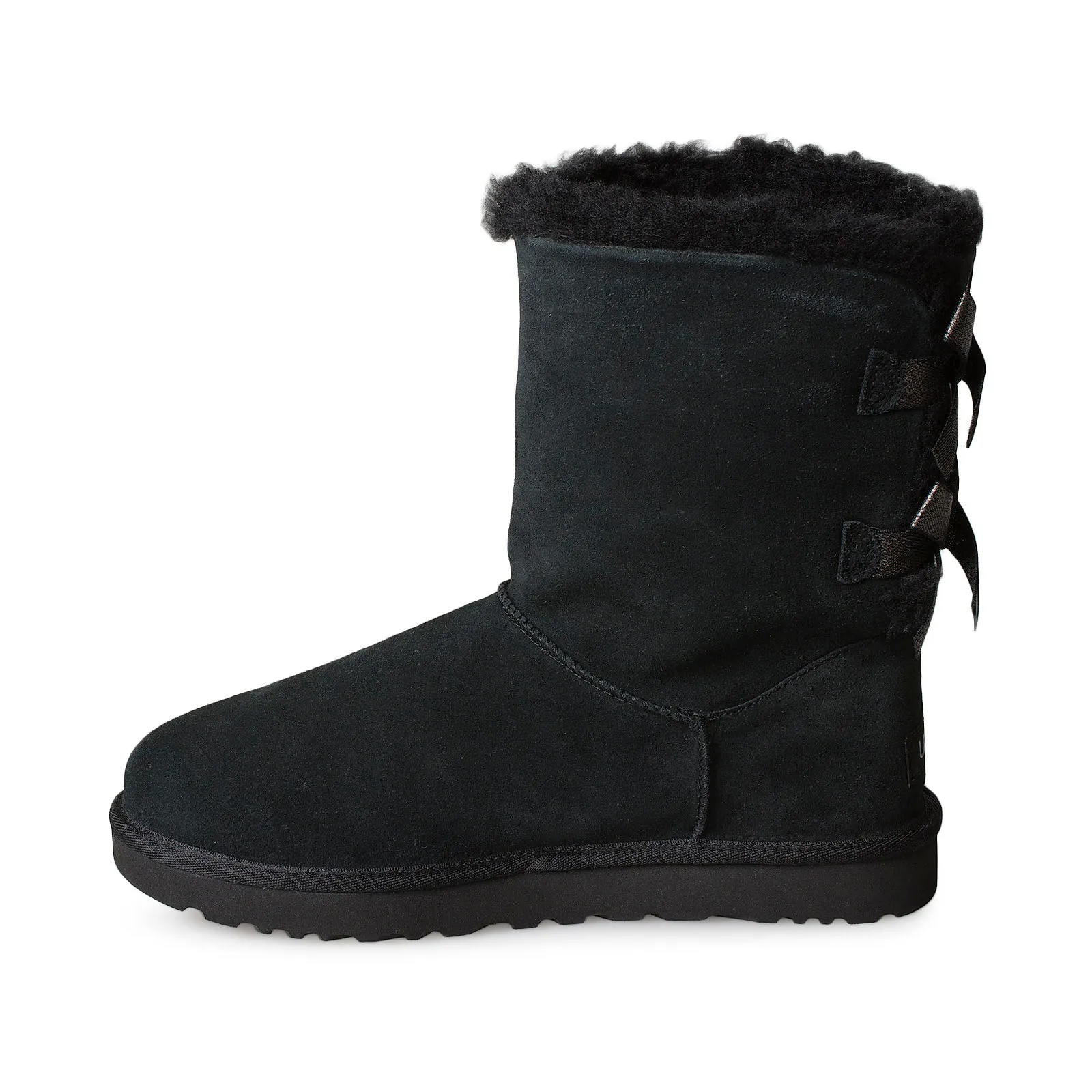 UGG Bailey Bow Sparkler Black Boots - Women's