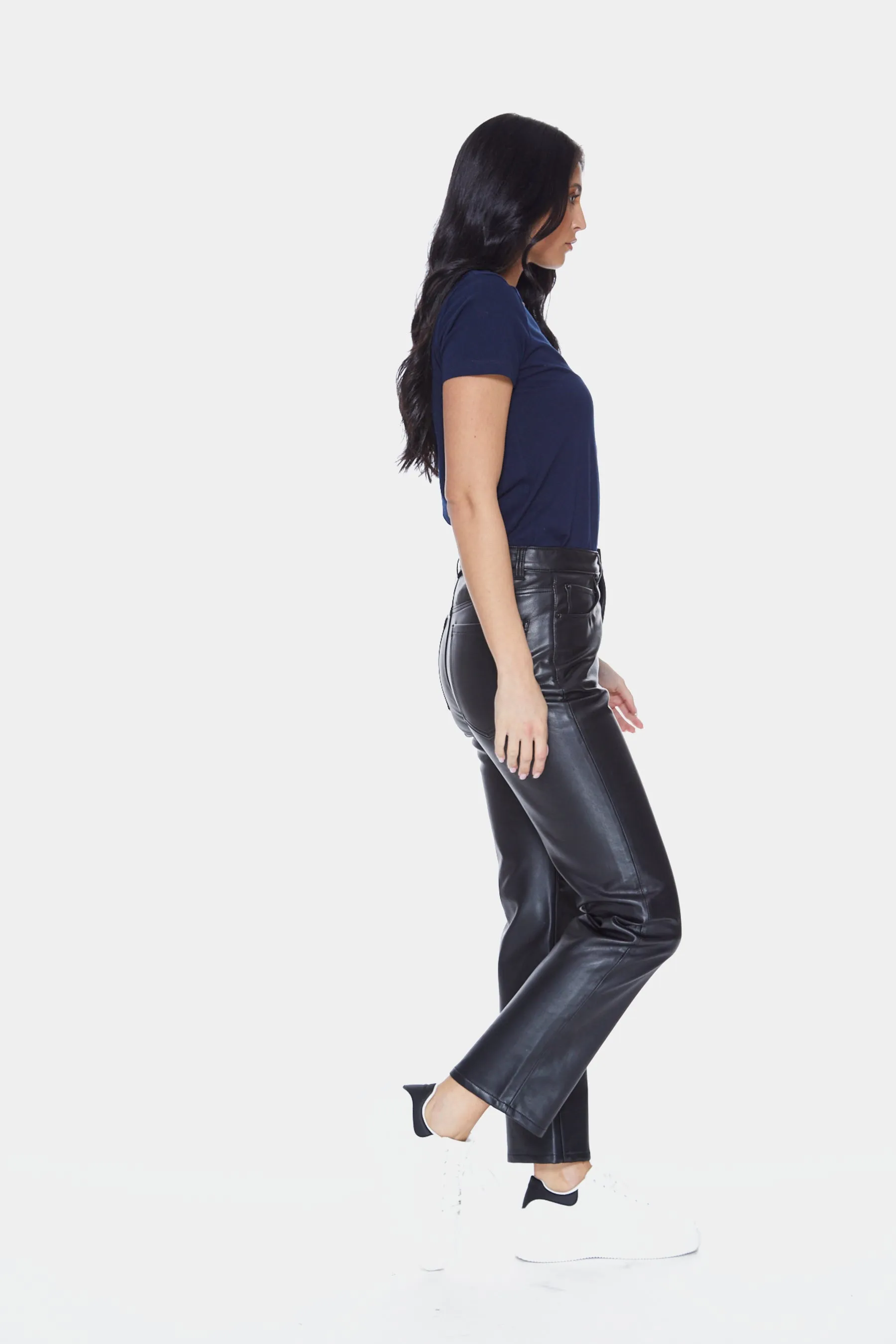 Unreal Leather Straight Leg Pants