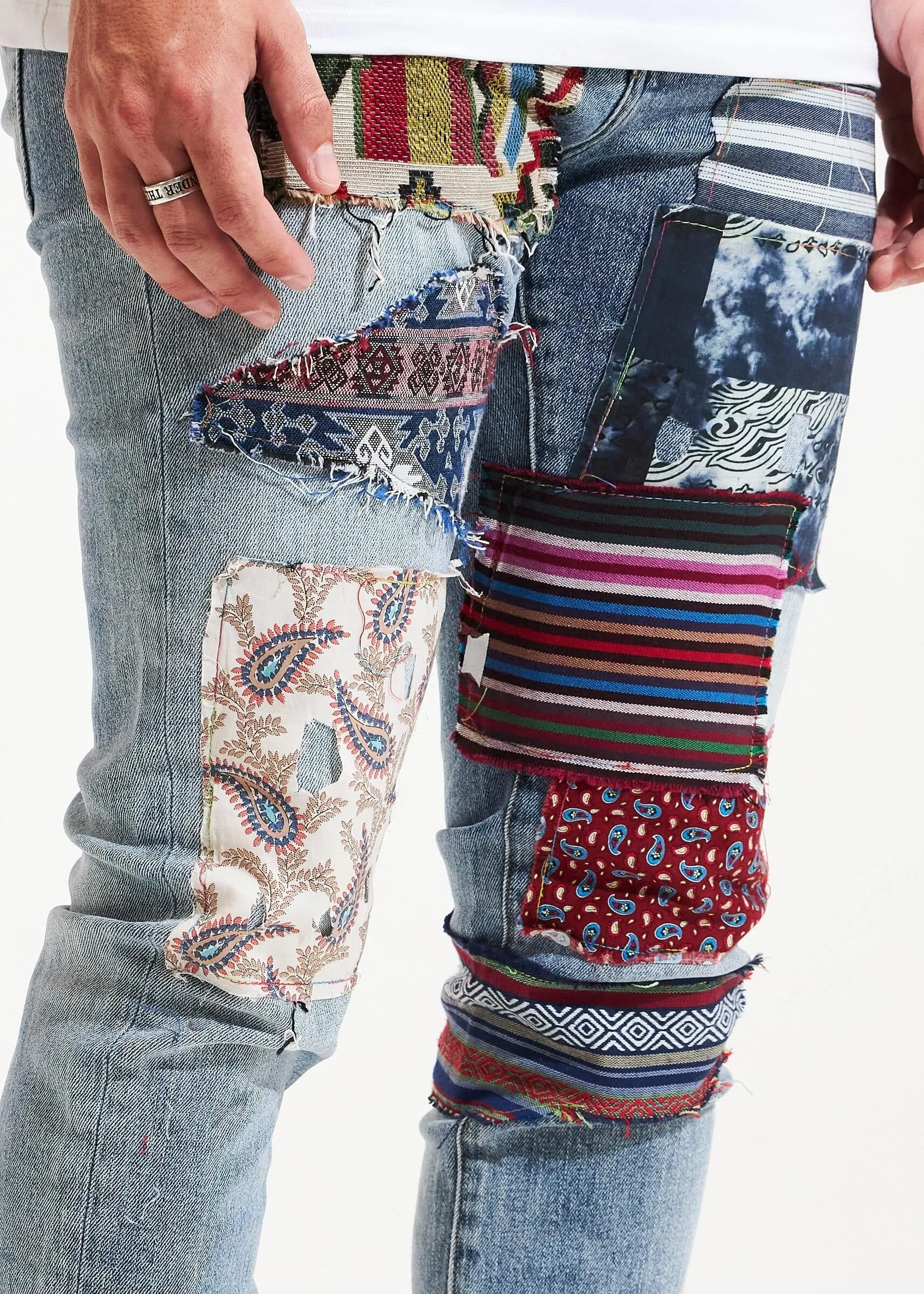 West Patchwork Denim (Blue) /C4