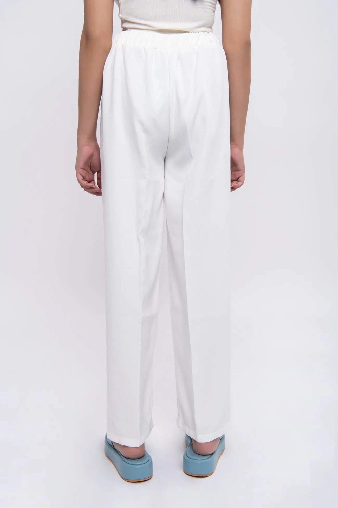 WIDE LEG BELTED TROUSERS