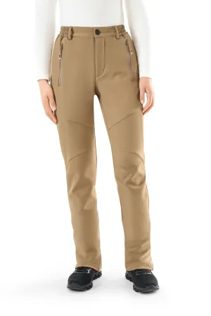 Women's "Adventure" Water Resistant Pants - (High Waisted - Khaki)