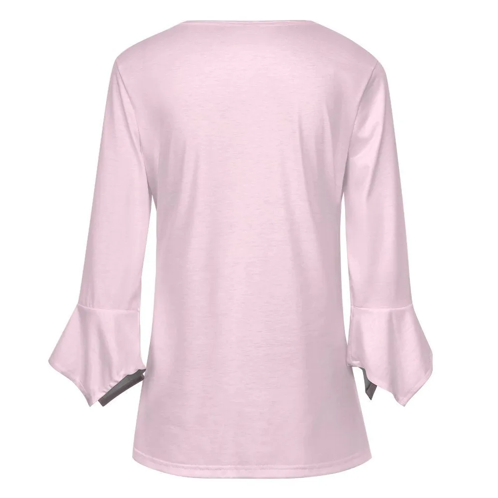 Women's Ruffled Petal Sleeve Top Women's ruffled petal sleeve top