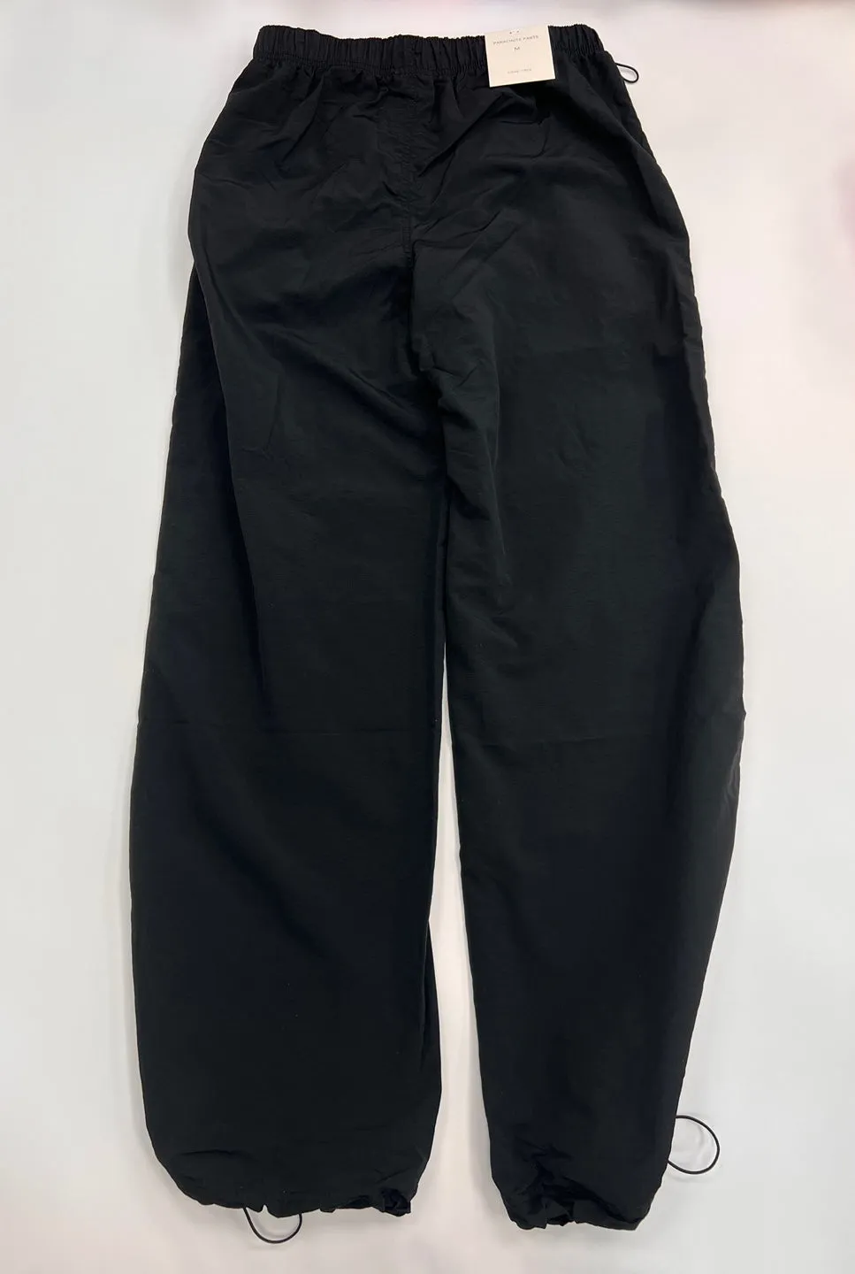 Women's Solid Nylon Parachute Pants