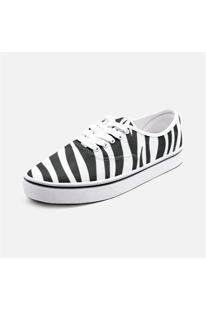 Zebra Print Unisex Canvas Sneakers